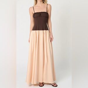 WeWoreWhat Ruffle Corset Maxi Dress